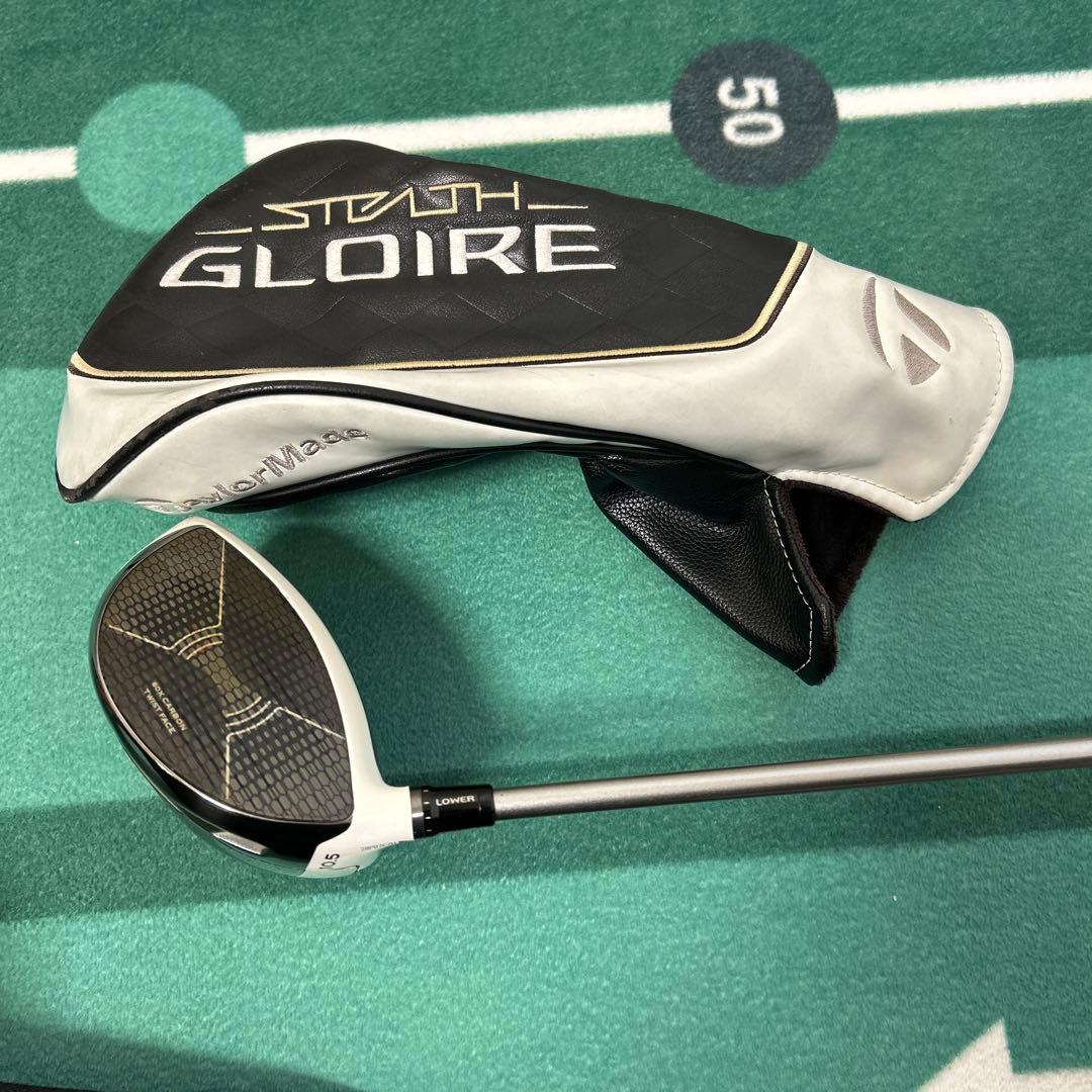 テーラーメイドステルスグローレプラス10.5°、純正シャフト2本(SR,R)付き