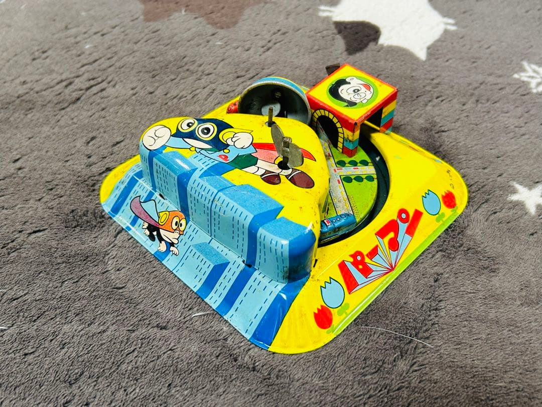 昭*和様 レア/レトロ　ヨネザワ　パーマン　電車まわり　おもちゃ 手動巻き式