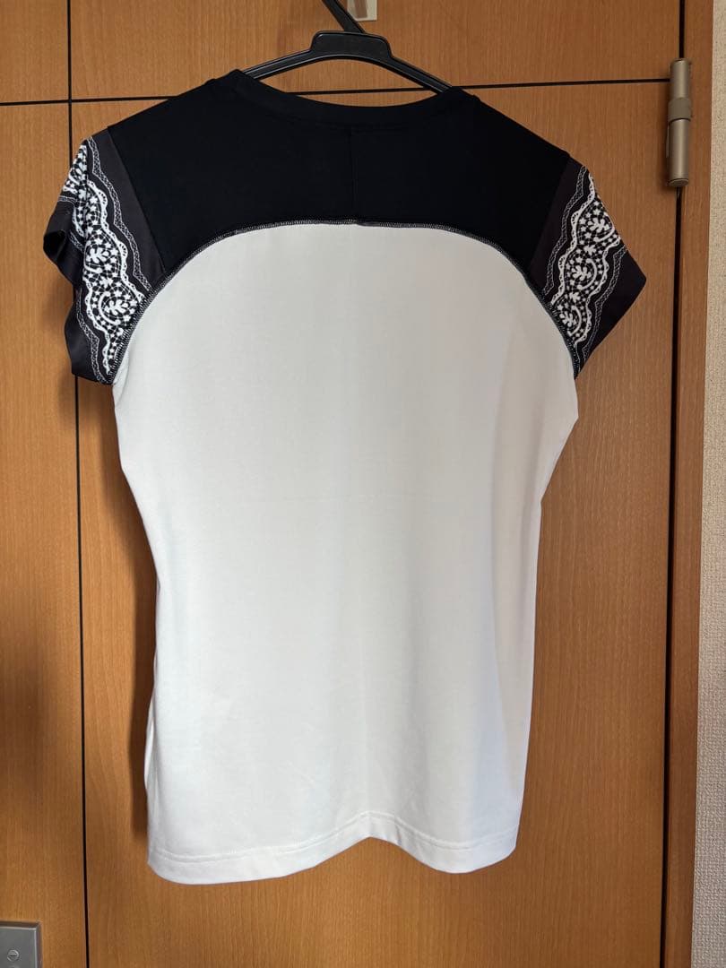 Admiral ホワイト✖️ブラック レース柄トップスとスコートセット