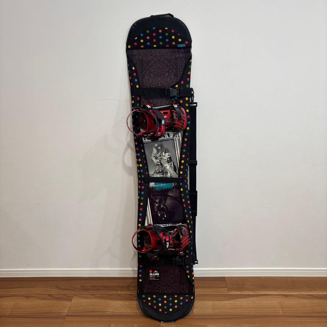 スノーボード（ALLIAN）154cm ビンディング（RIDE）付き セット