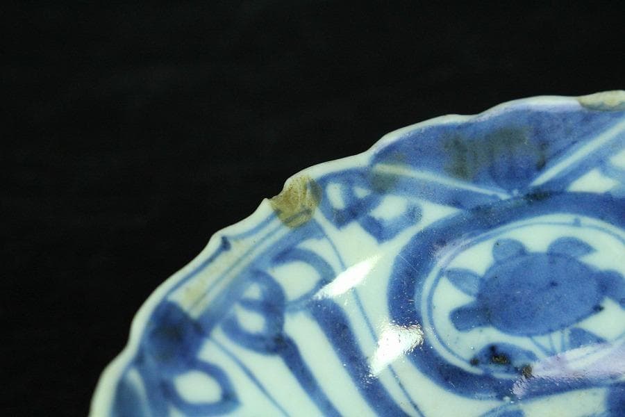 中国美術 染付 芙蓉手 碗 揃 五件(K-XA690)