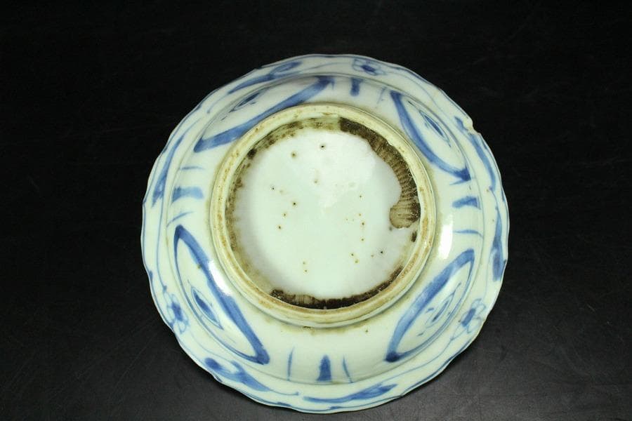 中国美術 染付 芙蓉手 碗 揃 五件(K-XA690)