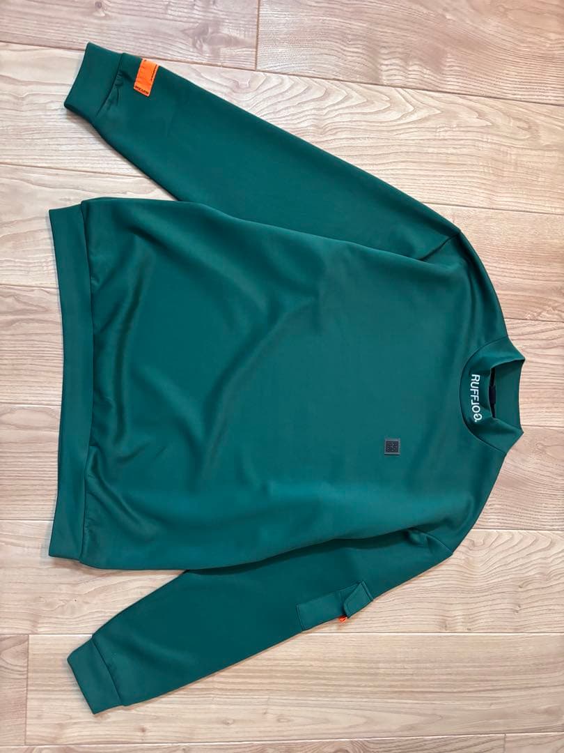 バックフレームロゴモックネックシャツ　XL