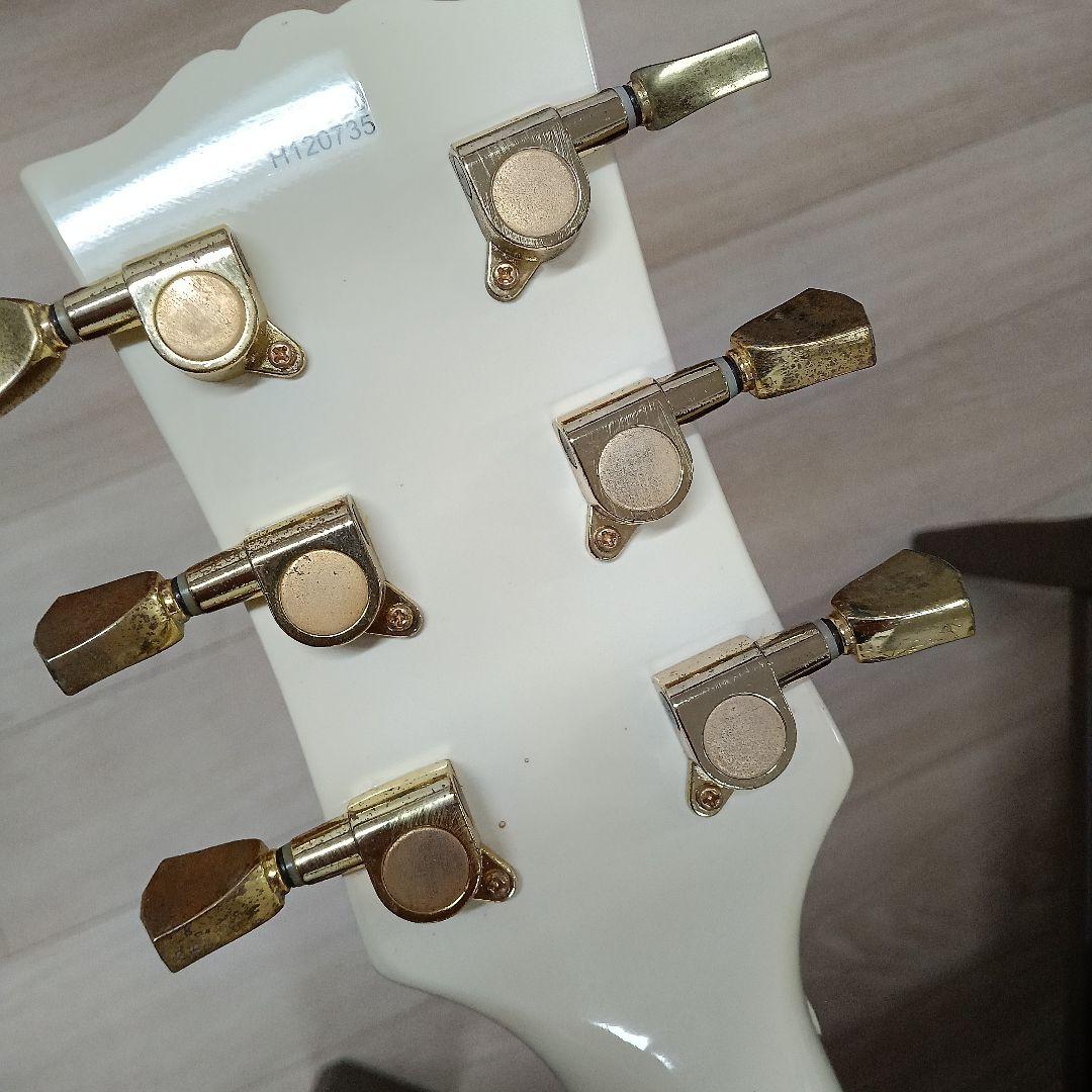 BUSKER'S ホワイト レスポールスタイル ギター