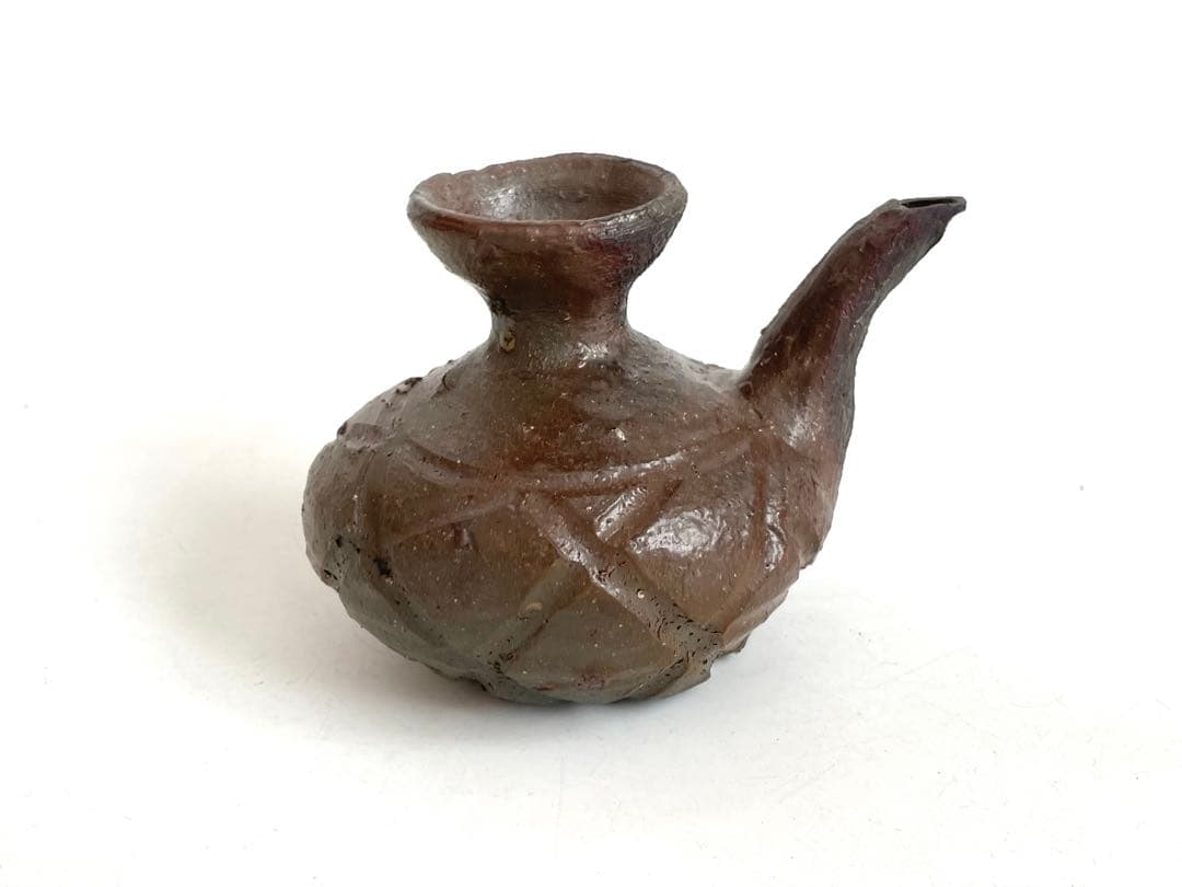 陶芸家　國吉清尚　カラカラ　水注　徳利　酒器　　焼締　徳利