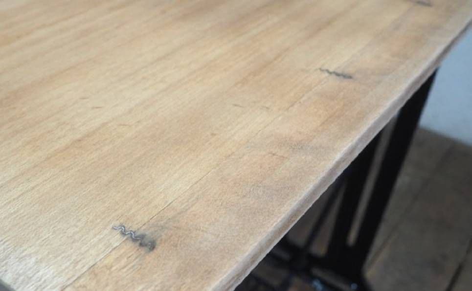 1161 黒ペンキのミシンテーブル　デスク　古家具　レトロ　リメイク　ビンテージ