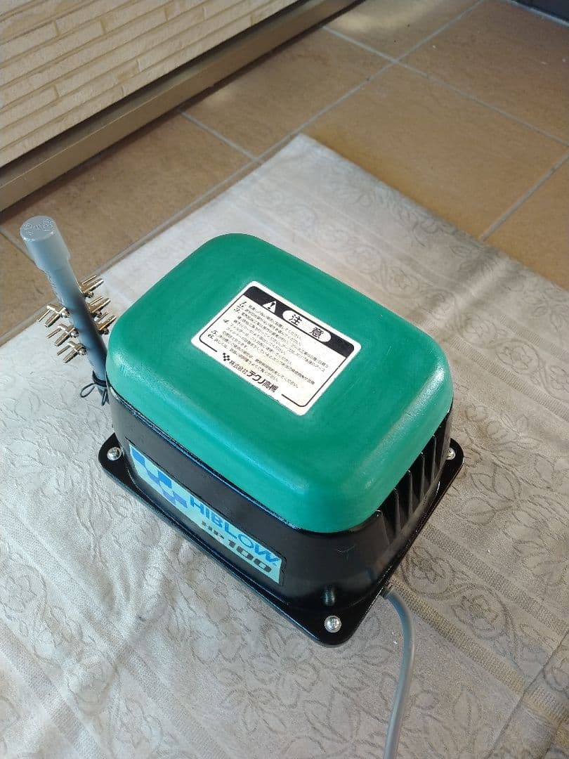 【強力//100L//テクノ高槻（HP-100）】エアポンプ　ブロワー　浄化槽