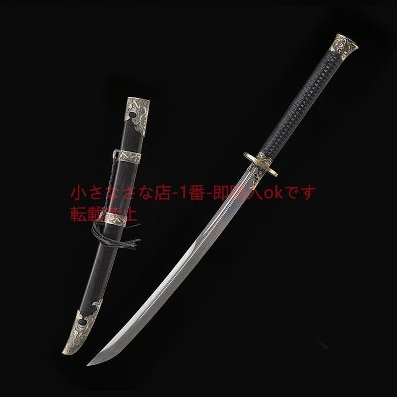 斬馬刀烏木百錬文紋鋼  古兵器 武具 刀装具 日本刀 模造刀 居合刀