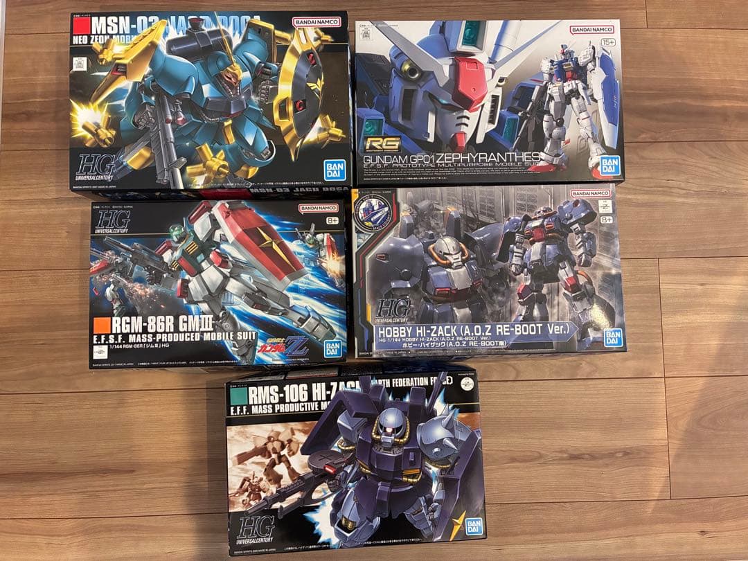 hgヤクトドーガ RGガンダム試作1号機 hgジムⅢ ホビーハイザック　連邦仕様