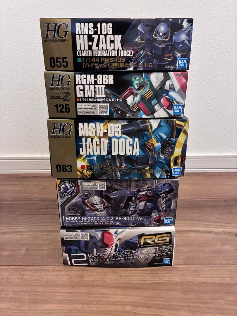 hgヤクトドーガ RGガンダム試作1号機 hgジムⅢ ホビーハイザック　連邦仕様