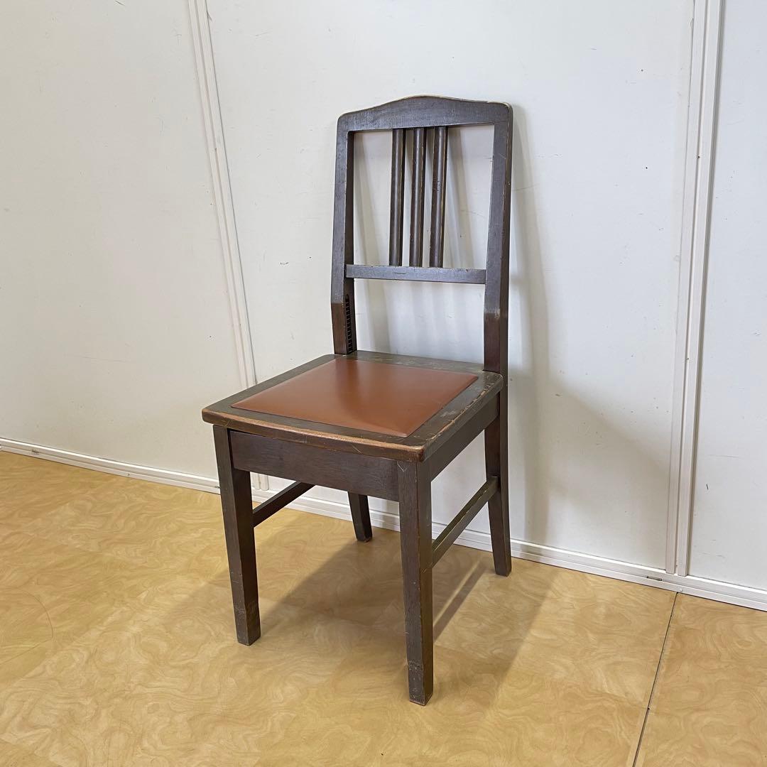 ビンテージ ヤマハ ピアノ椅子 トムソン椅子 背付椅子 チェア アンティーク