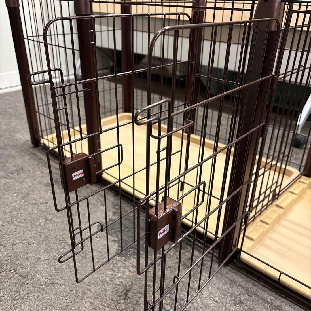 小型犬用ケージ Petio 木製支柱　しつけのできるゲージ