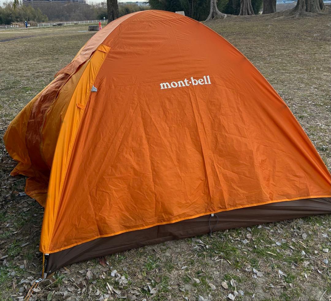 モンベルクロノスドームmont-bell 4人用　オレンジ