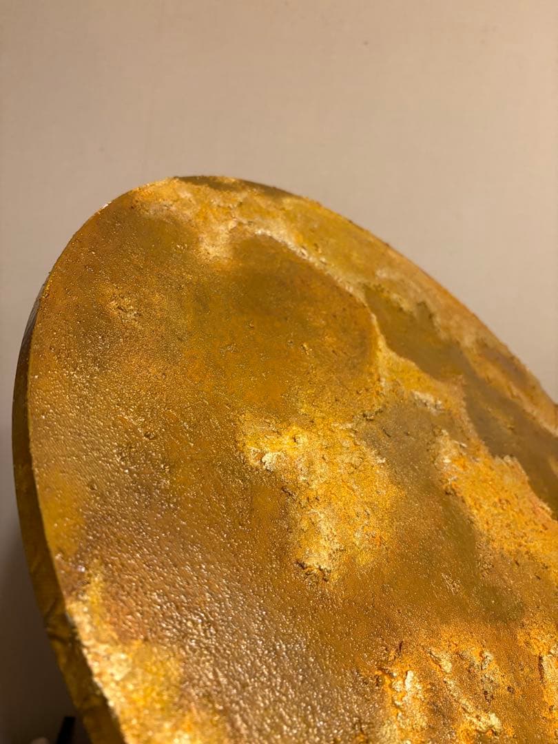 油絵原画 MOON 油彩画 原画 月 画鋲で設置可能