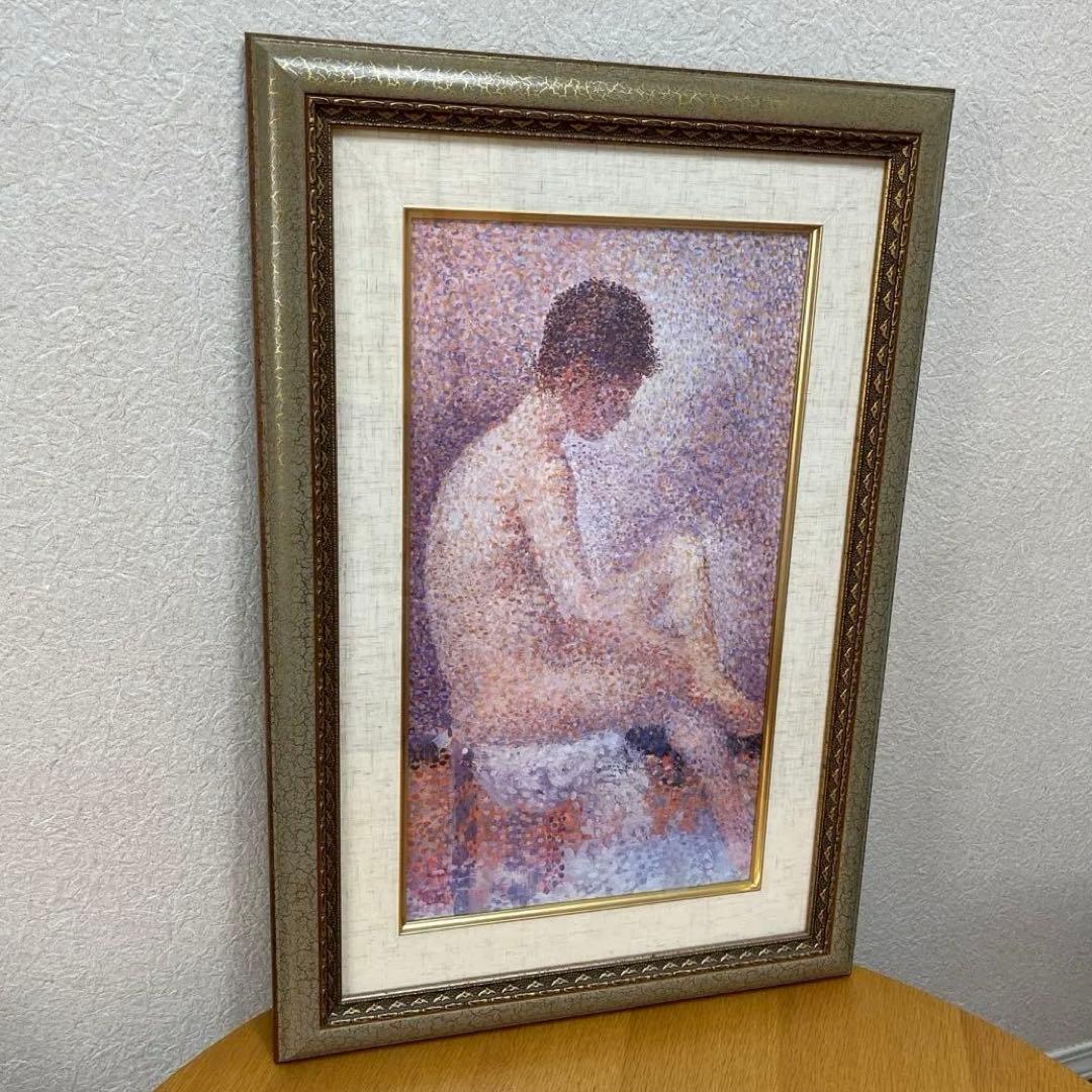 ジョルジュ・スーラ　『ポーズする女たち』　複製画　油彩画　人物画　トップアート