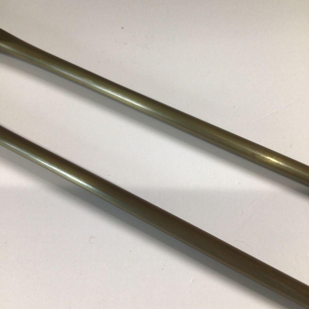 Ｐ６２７　火箸　『木村清五郎造』『菊頭』『四方すかし』『飾火箸』　共箱　茶道具