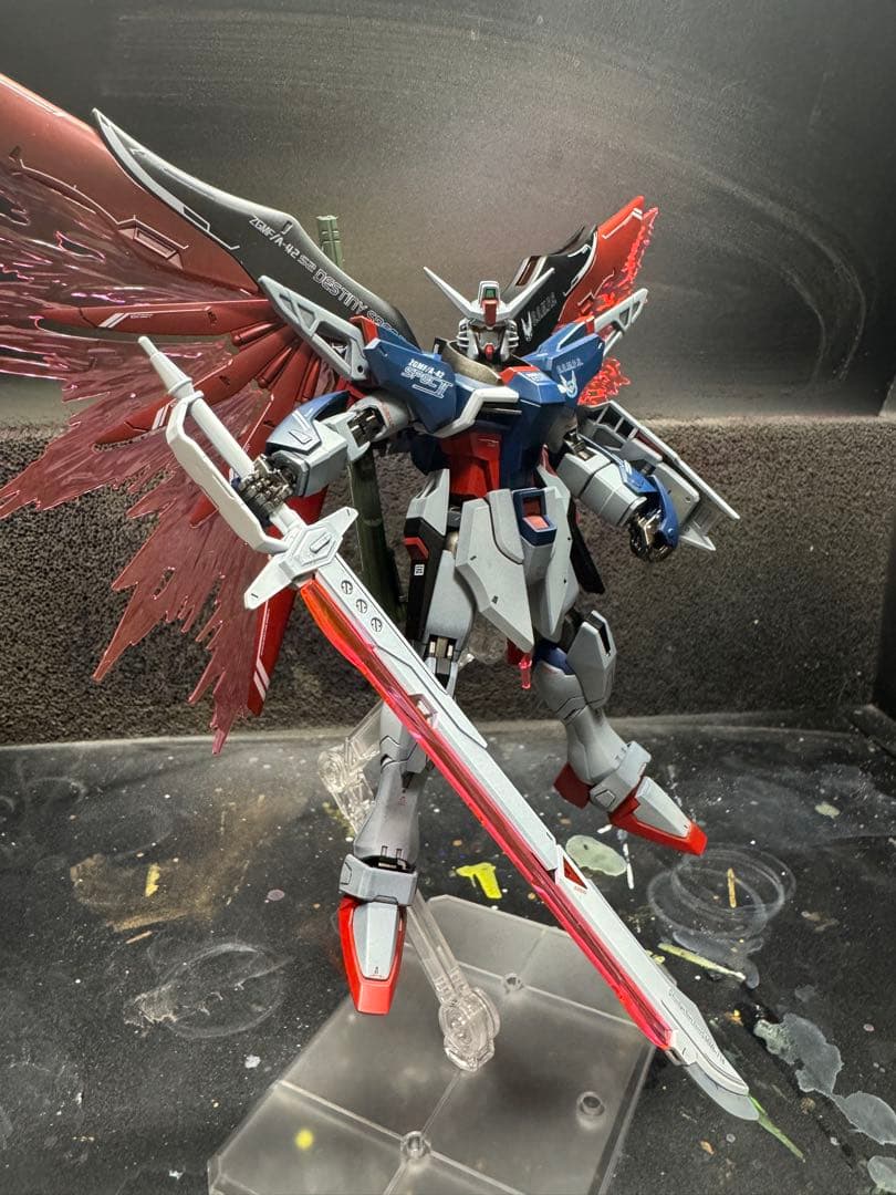 HGCE ディスティニーガンダム　ゼウスシルエット　塗装完成品