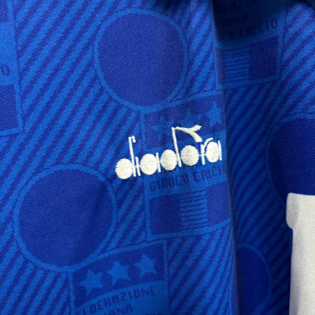 ロベルト・バッジョ DIADORA ディアドラ ユニフォーム ゲームシャツ 青