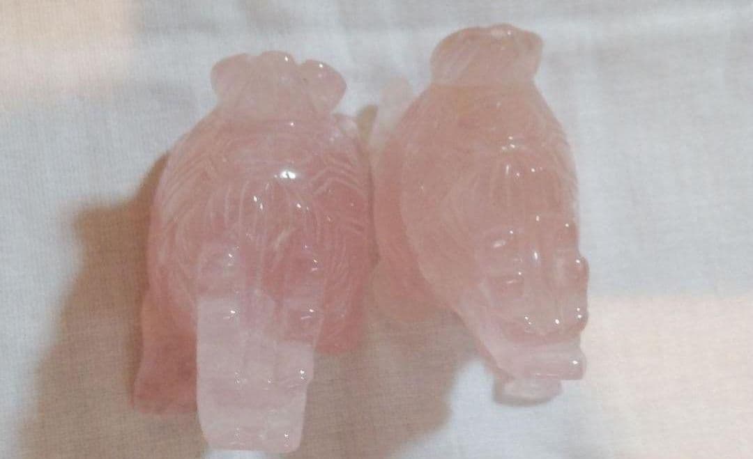 龍亀　ロングイ　ローズクォーツ