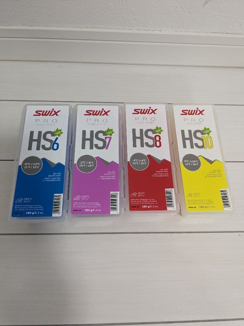 【新品】SWIX HS06、07、08、10のWAXセットです。