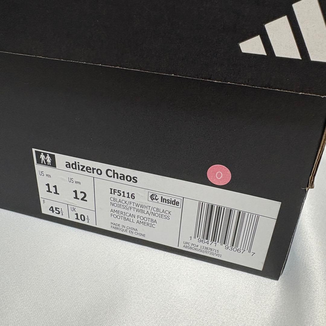 Adizero Chaos Lineman Cleats BLK　29.0㎝　Ｏ