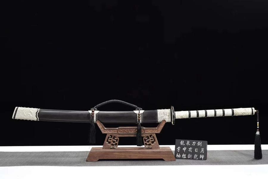 康熙戦刃（黒檀金） 模造刀 居合刀 武士道 武具 漢剣 唐刀 龍泉剣 手鍛造打