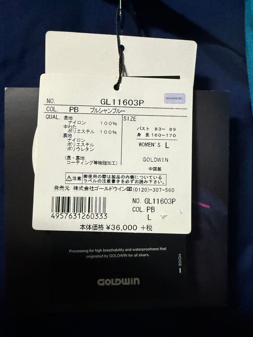 COLDWIN スキーウェア Lサイズ 青/ネイビー