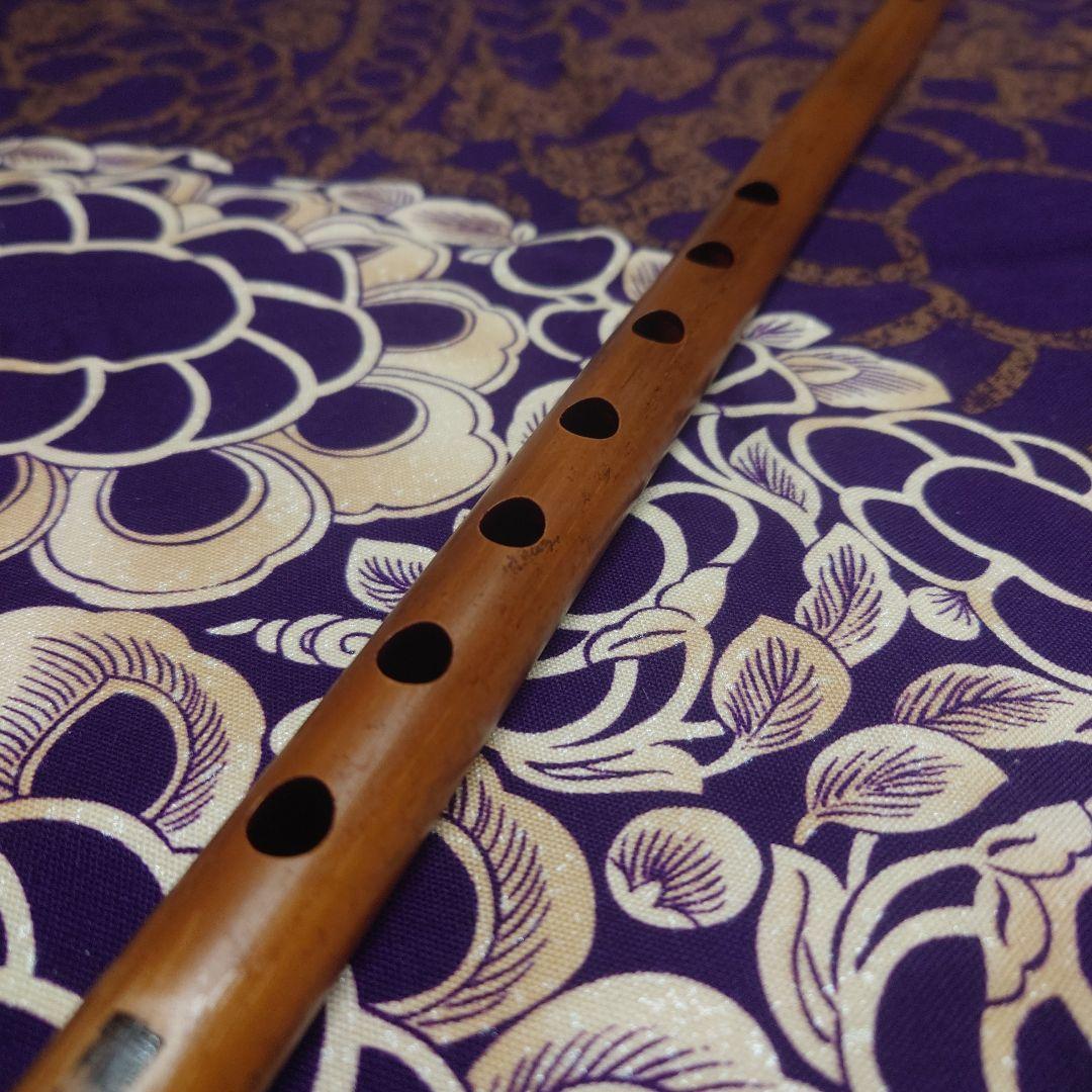 篠笛　古典調　四本調子　拭漆