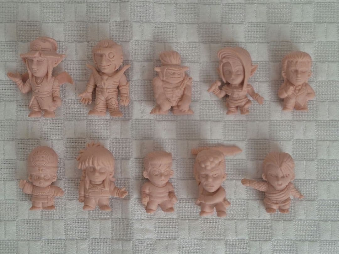 幽遊白書 キャラクター フィギュア 10体セット 当時 1993年 消しゴム