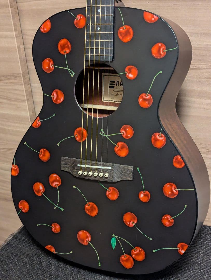 EIKISM Nagi Guitars Cherry Ebony エレアコ