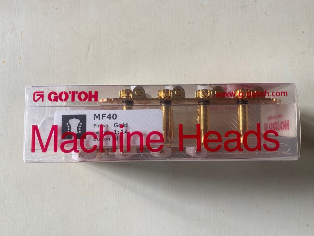 GOTOH ゴトー Fタイプ/フラットマンドリン用ペグ MF40G(ゴールド)