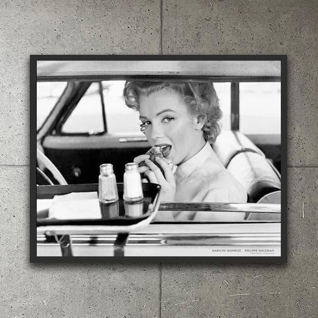 額装済/マリリン モンロー ドライブイン 1952年/アートポスター