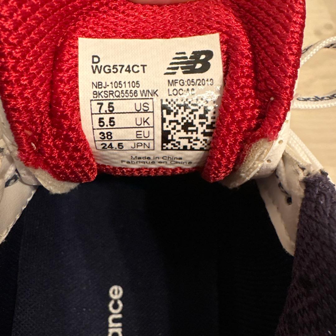 【美品】ニューバランス ゴルフシューズ 574 24.5cm