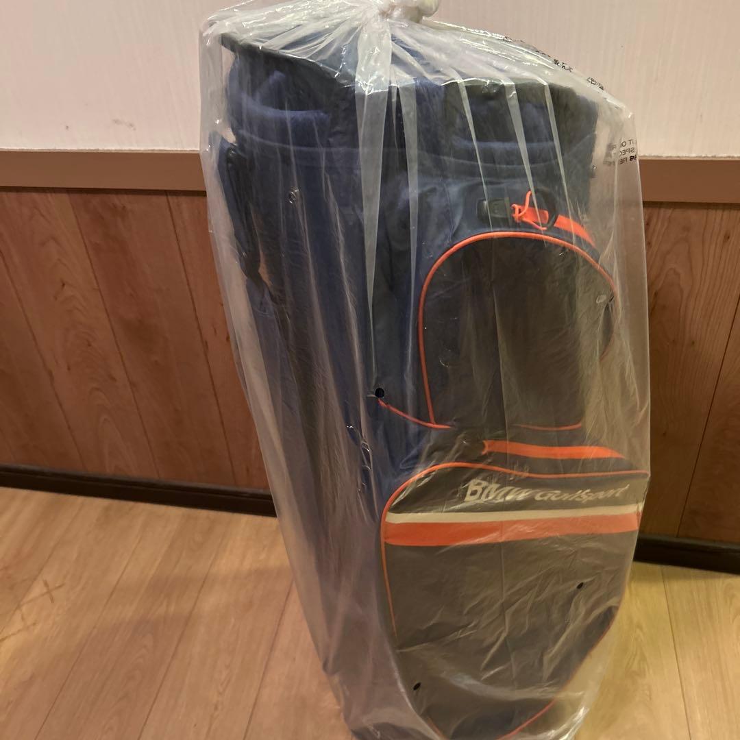  Golfsport ゴルフバッグ ネイビー/オレンジ 防水　軽量