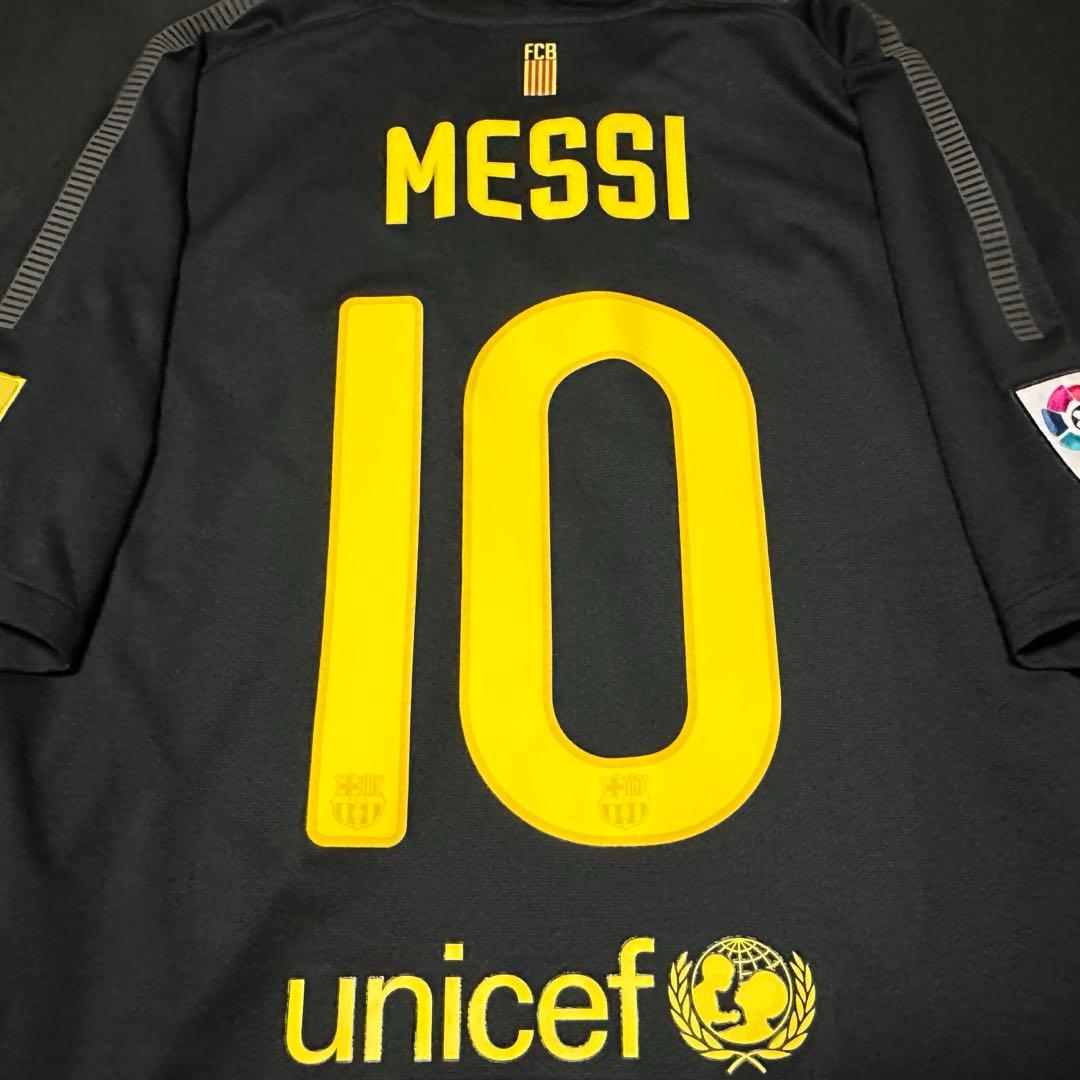 バルセロナ 2012 メッシ ユニフォーム　ブラック／ラ・リーガ仕様 フルパッチ