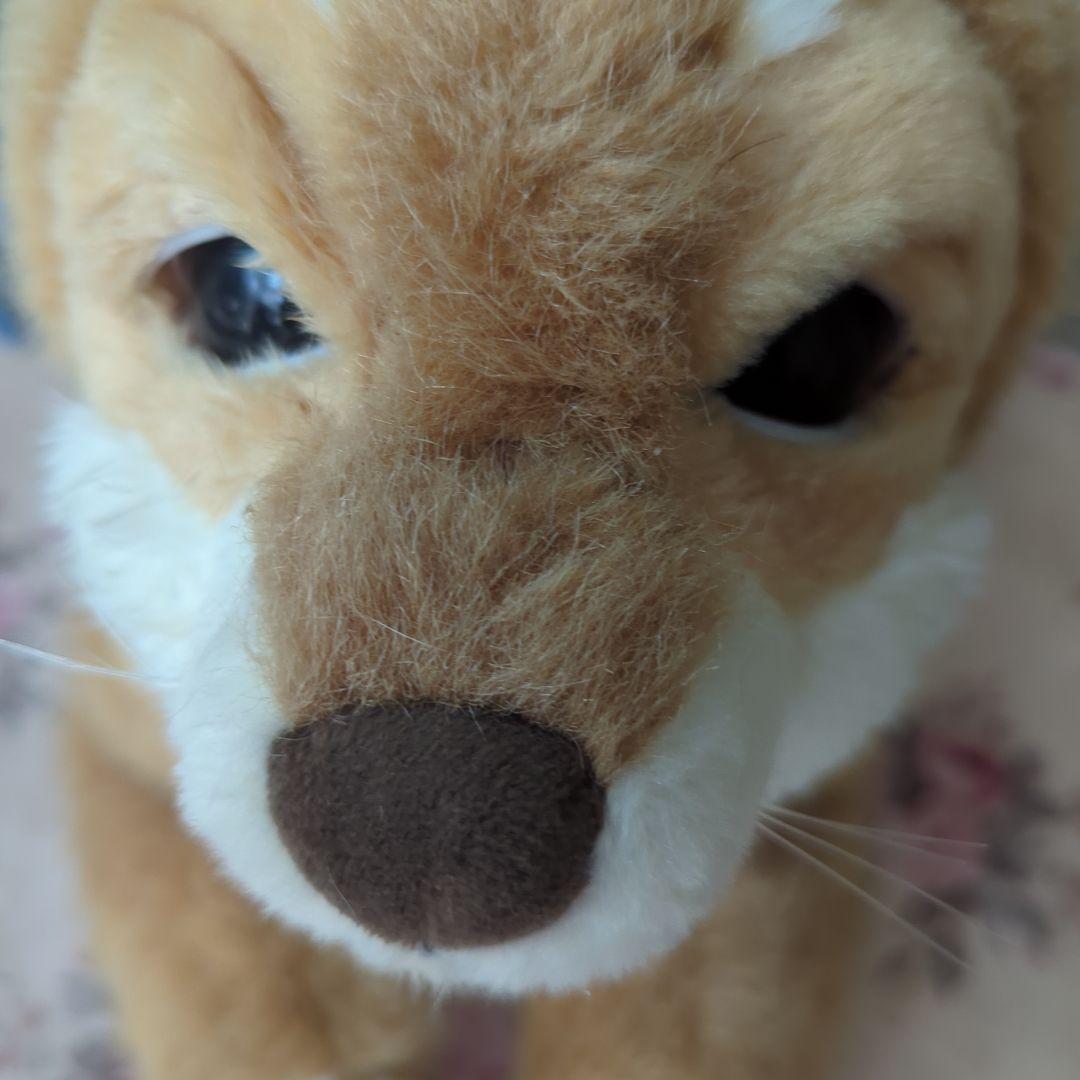 リアル犬のぬいぐるみ ON/OFFスイッチ付き