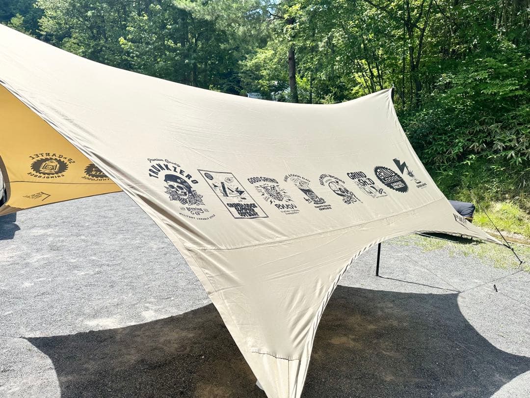 サバティカル　ルピネM タープ　ヘキサタープ　サンドストーン　グラインドロッジ