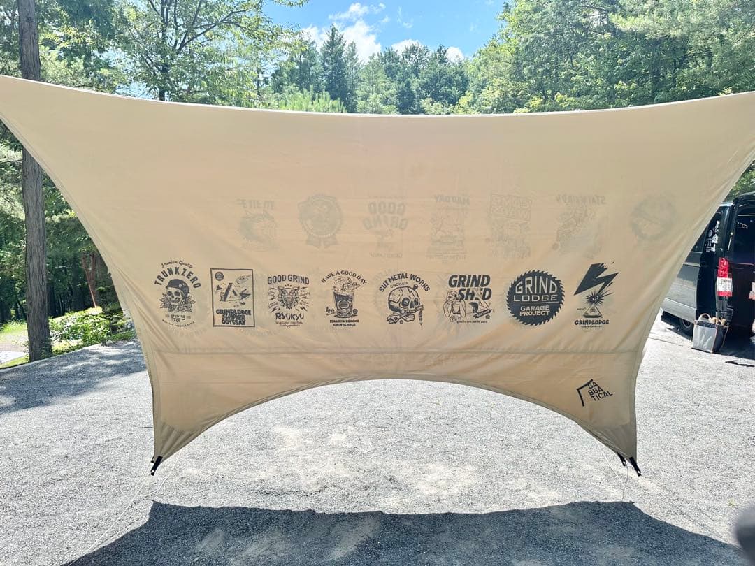 サバティカル　ルピネM タープ　ヘキサタープ　サンドストーン　グラインドロッジ