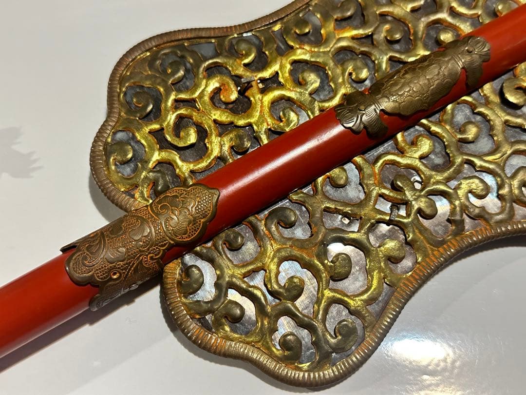 軍配団扇 時代金工 飾り金具 彫金 金属工芸
