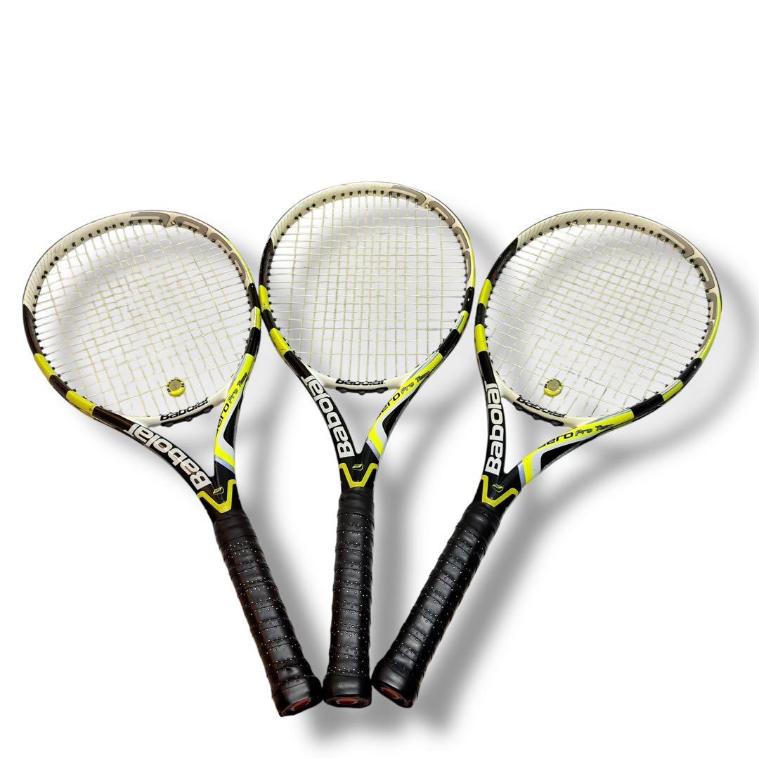 【3本セット】バボラ Babolat aeropro Team バラ売り可