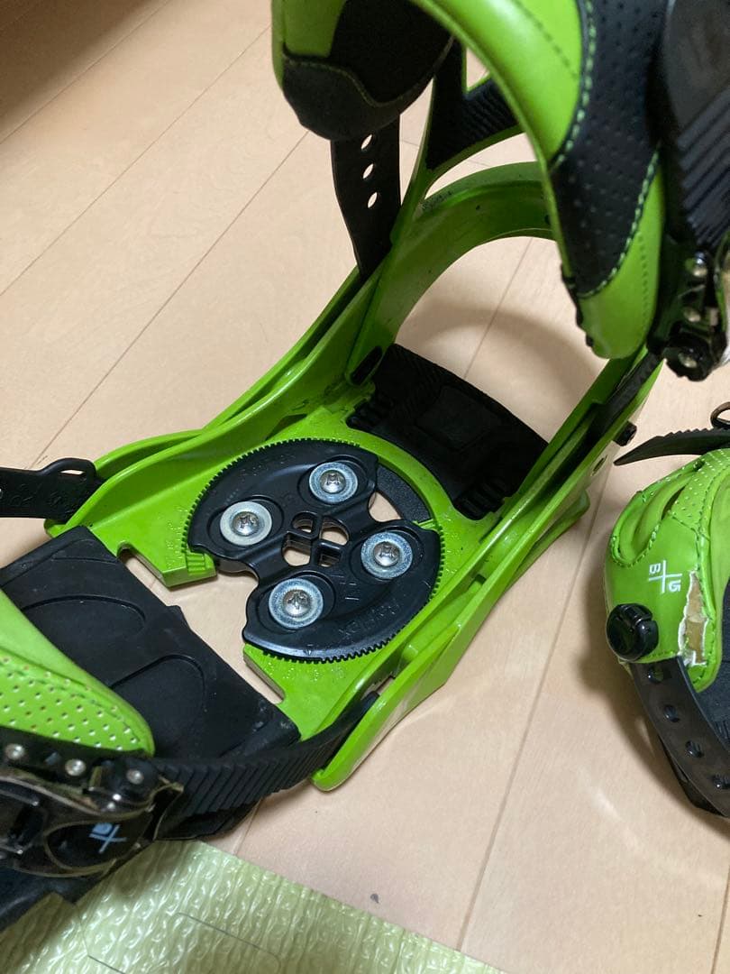 Burton Cartel スノーボード ビンディング グリーン　Sサイズ
