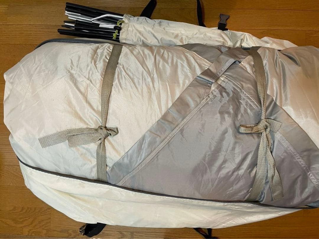 [GWキャンプ:初心者向けテント一式]ロゴス エアマジック(清掃済）＋シート等