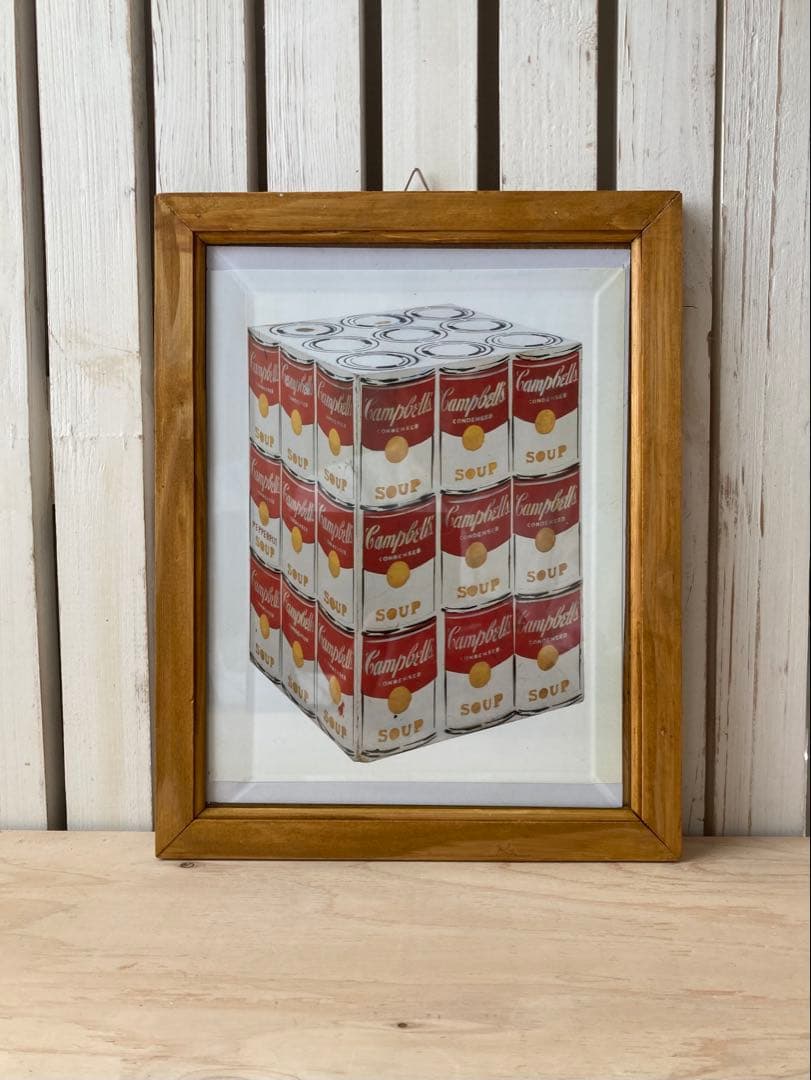 Andy Warhol キャンベルスープ缶　立体　ウォーホル　額入