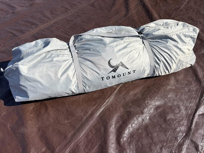 未使用！TOMOUNT ロッジ型 ワンタッチテント ブラックガムーコーティング