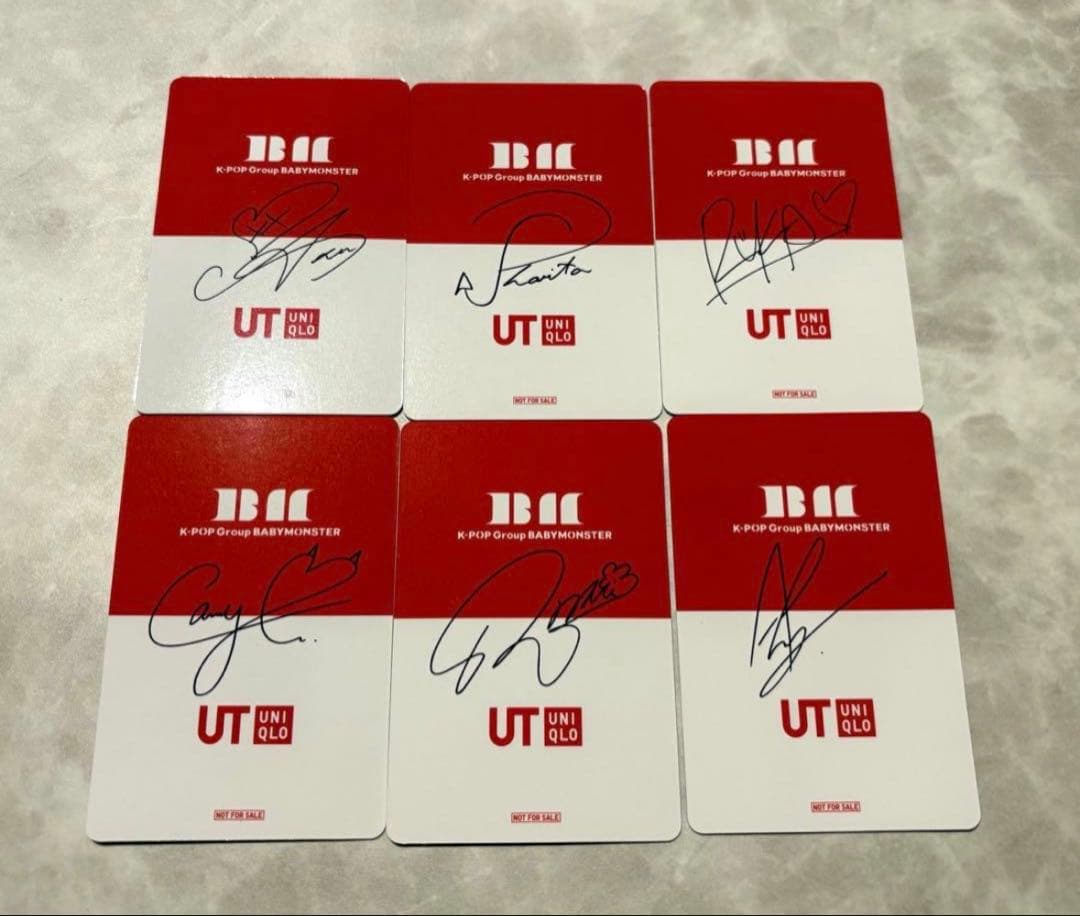 Babymonster x ユニクロ 購入特典 全6点セット ベビモン Ⅱ