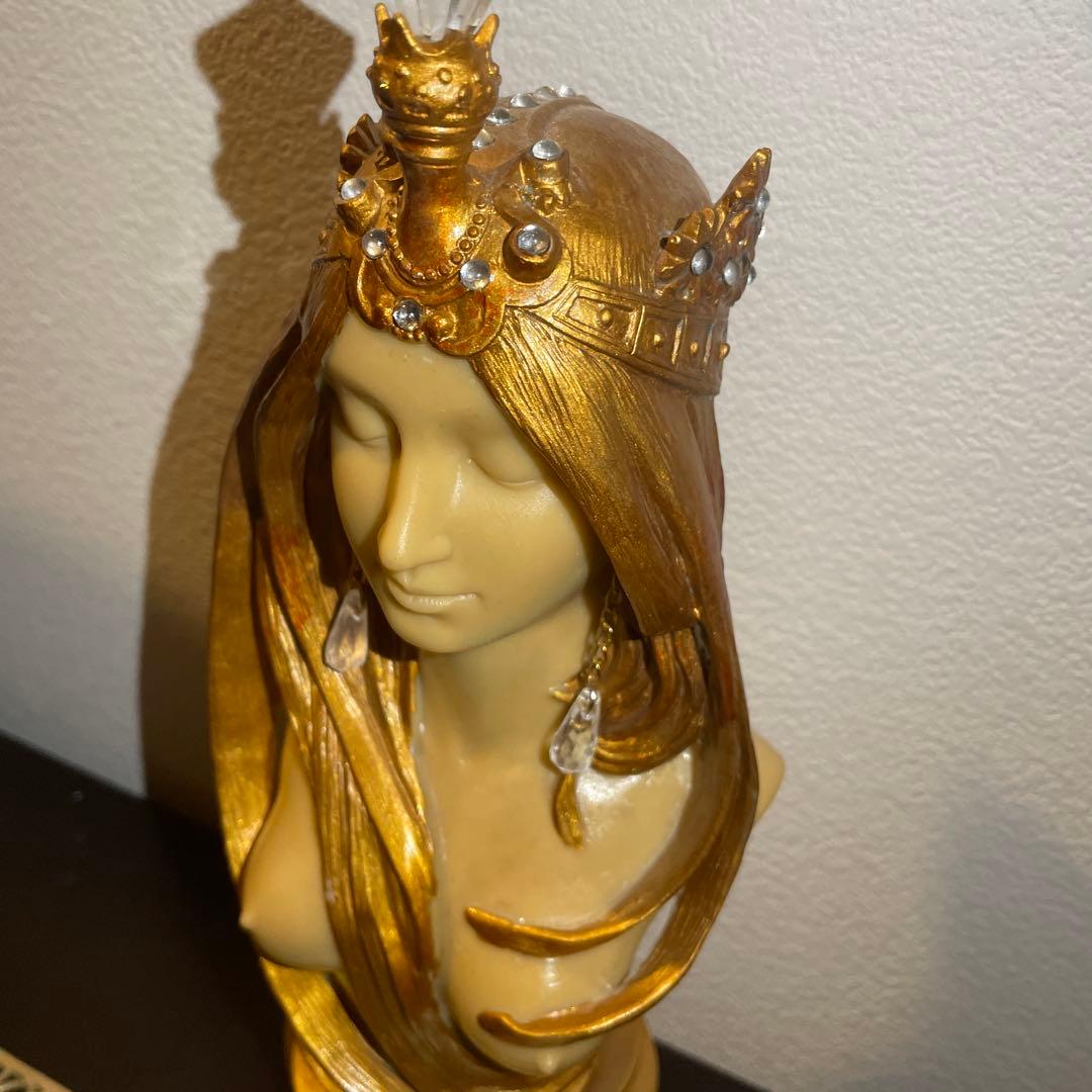 当日発送可能＊アンティーク ミュシャ 彫刻 オブジェ アールヌーボー