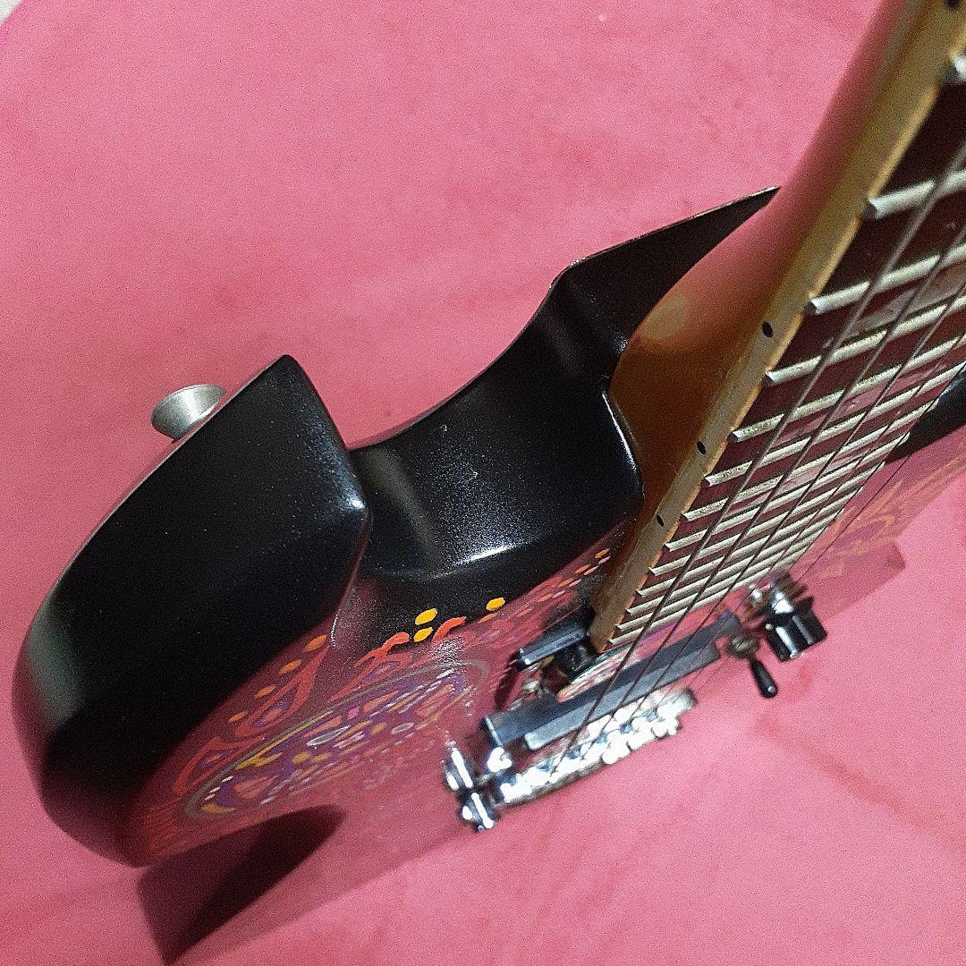 【良・美品】サイケペイント(改)・hideモデル。モッキンバードエレキギター。