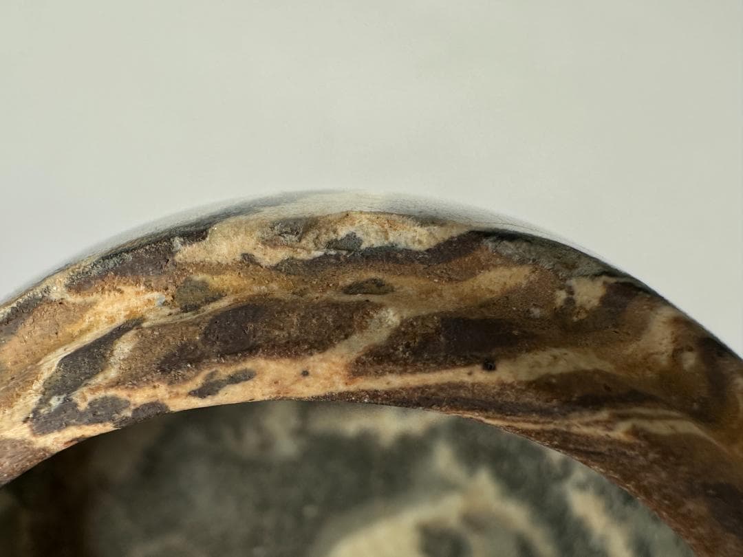 朝鮮古美術　15～16世紀　李朝時代 粉青沙器　練上　絞胎　小合　香合韓国美術