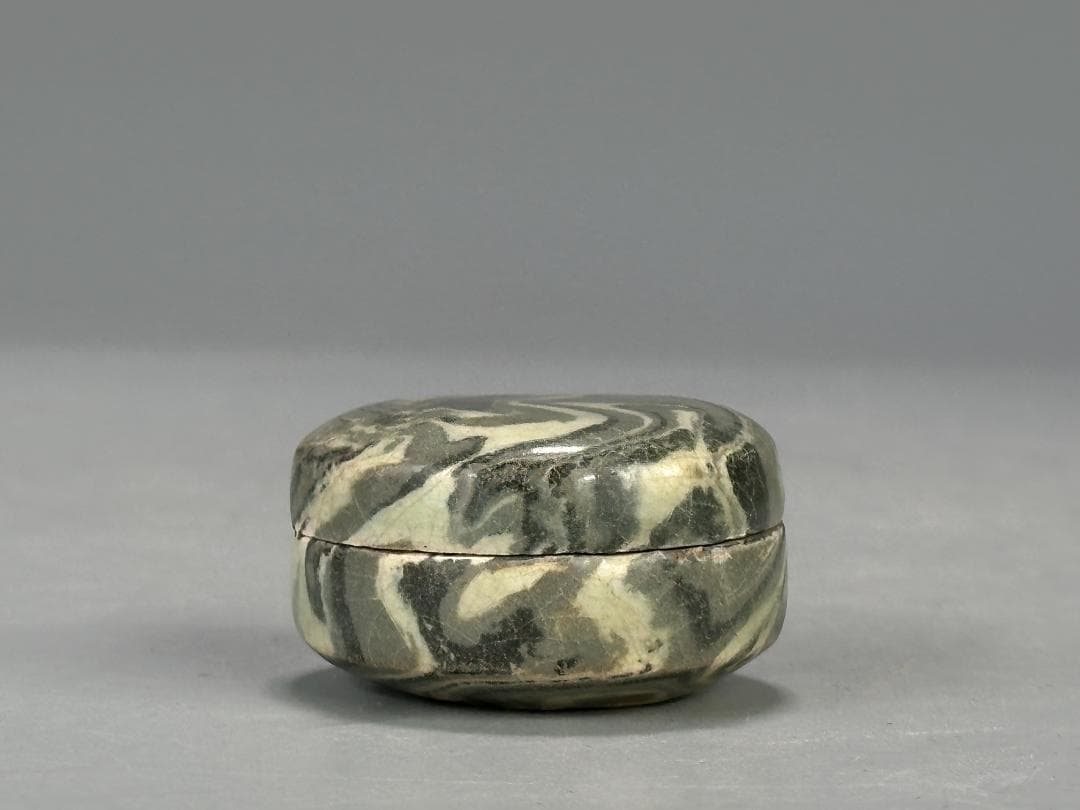 朝鮮古美術　15～16世紀　李朝時代 粉青沙器　練上　絞胎　小合　香合韓国美術