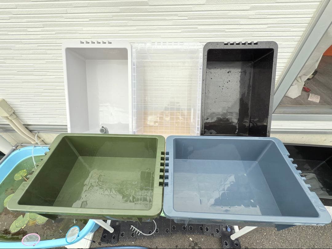 ★お買い得★NVBOX13 オーバーフロー容器 4個セットめだか飼育 容器トロ舟